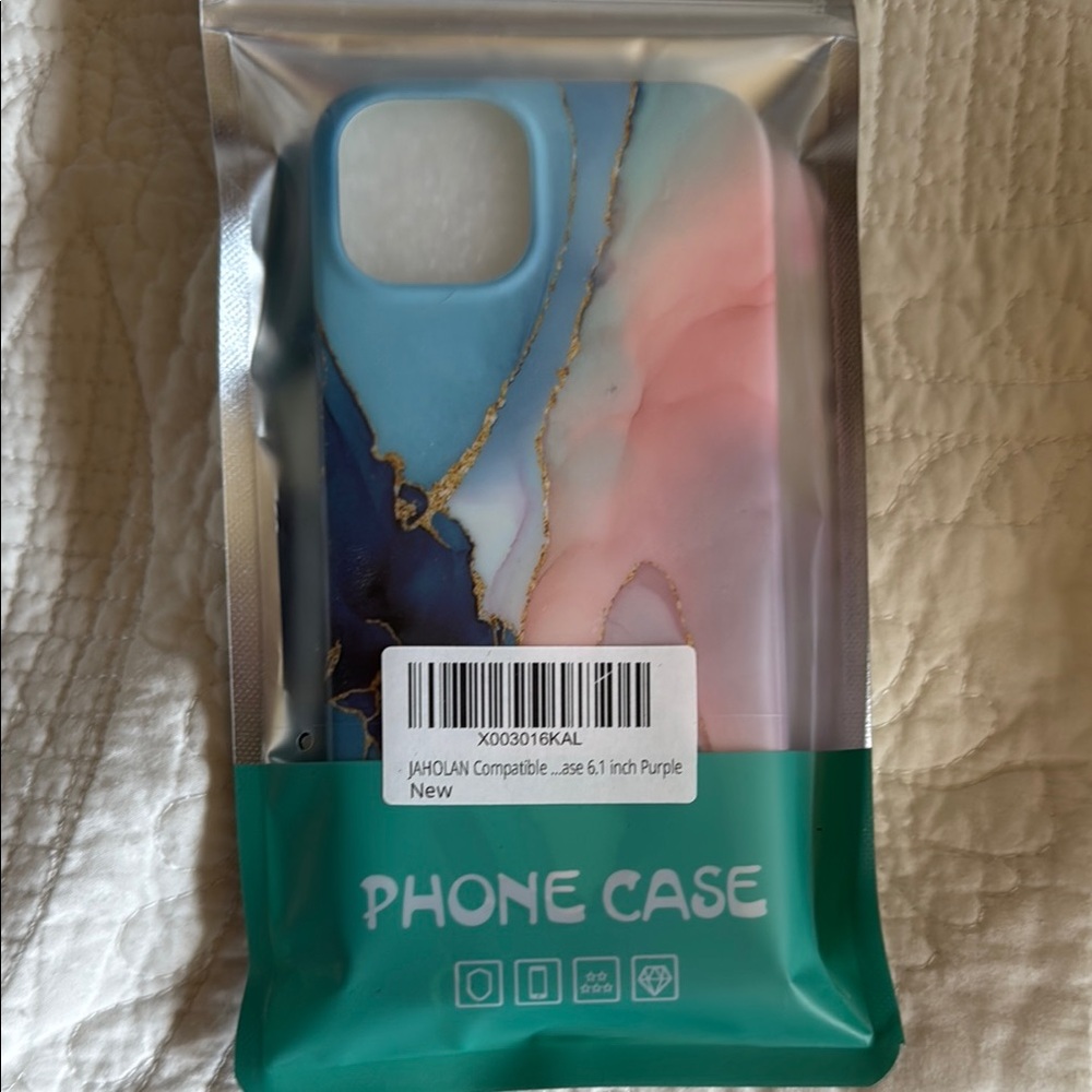 Compatible iPhone 13 Case - Blue and Pink